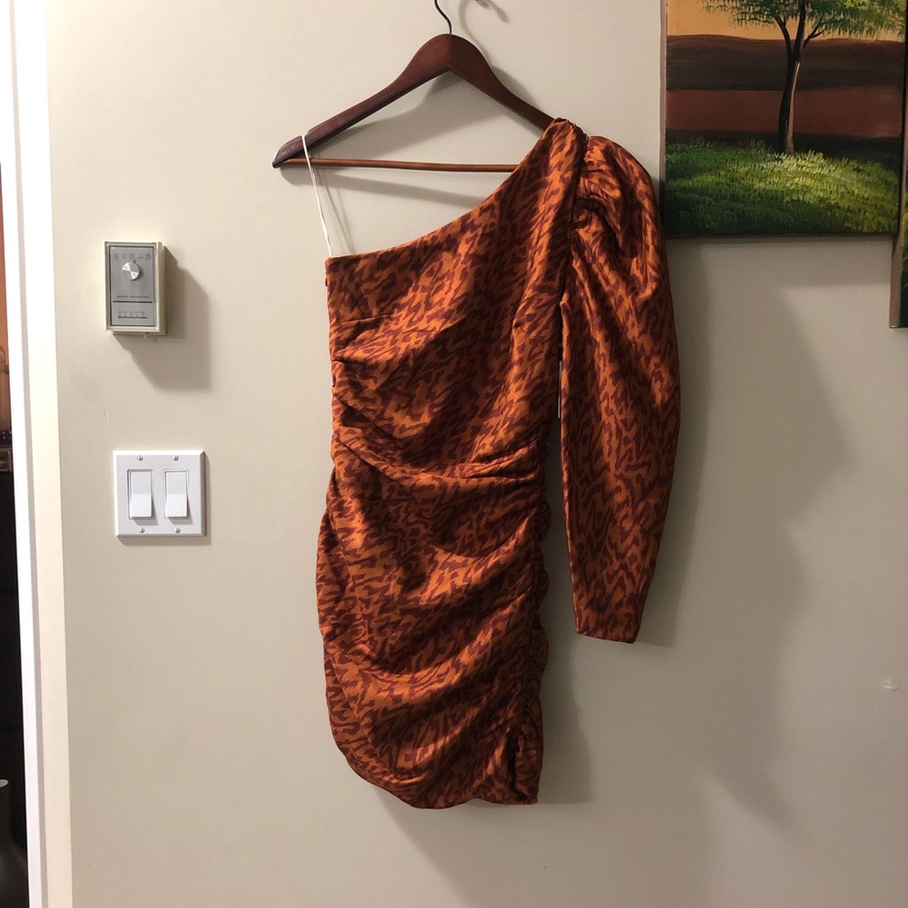 WILFRED 80s Animal Print Mini Dress 4